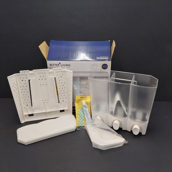 Better Living Clear Choice Shower Dispenser Organizer Shampoo Conditioner Soap - Picture 5 of 15